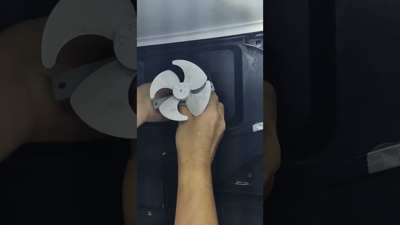 Cara mengganti kipas freezer Kulkas 2 pintu Sanken