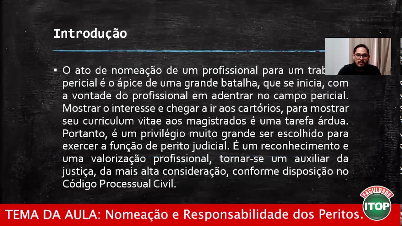 CI&Ecirc;NCIA CONT&Aacute;BEIS - NOMEA&Ccedil;&Atilde;O E RESPONSABILIDADE DOS PERITOS - Faculdade ITOP