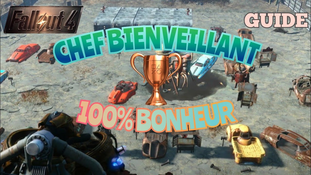 Atteindre 100% de bonheur dans une grande colonie sur fallout 4 (+ glitch de ressources et de caps)