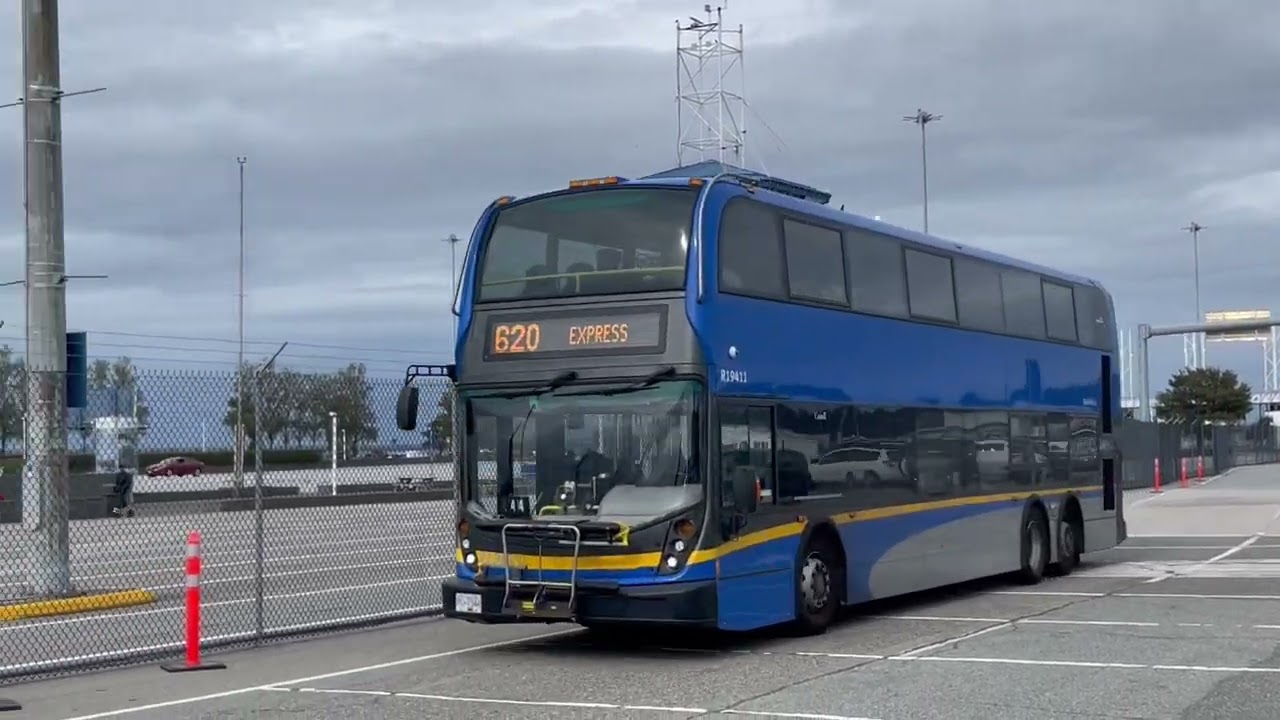 Coast Mountain Bus Enviro500MMC 19411 arriving at Tsawwassen Ferry Terminal