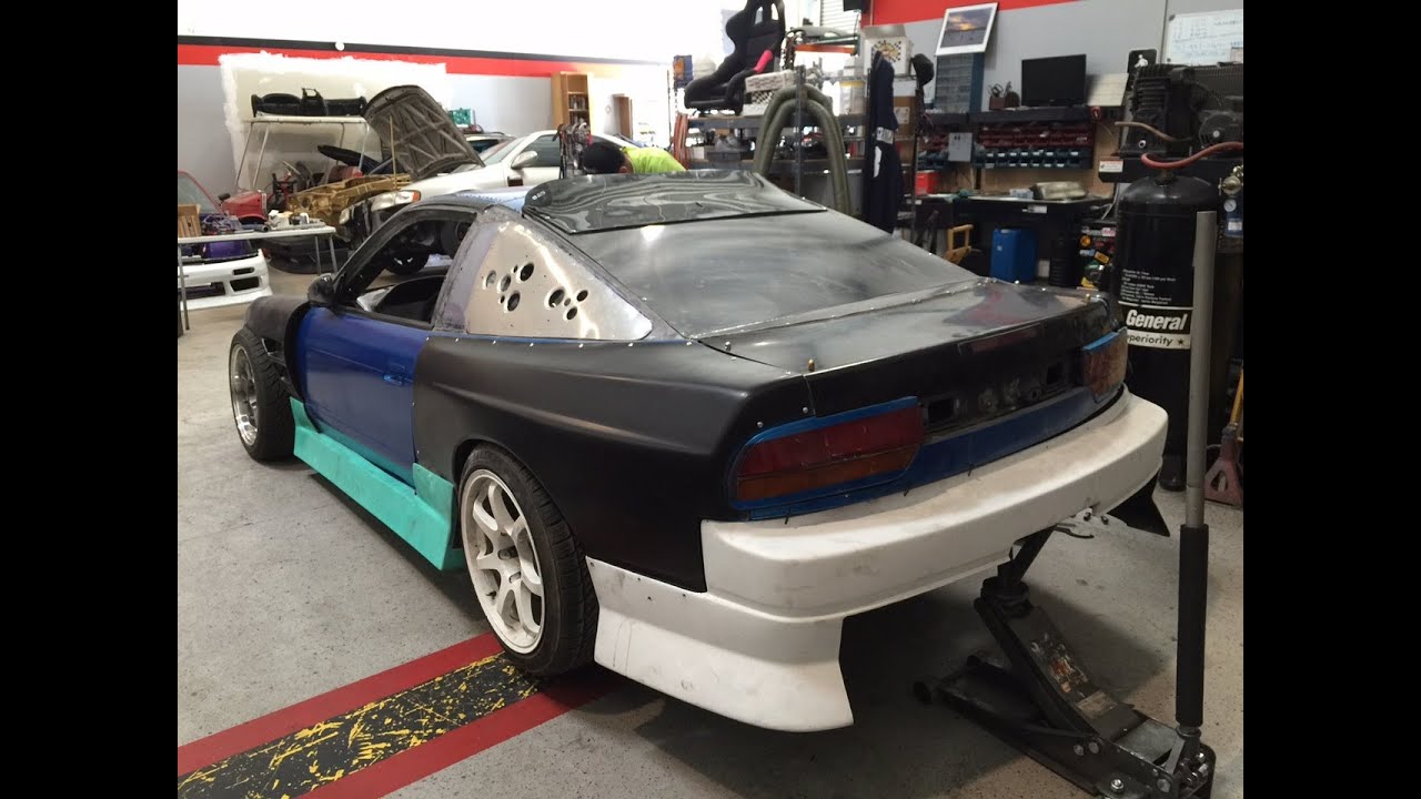 TWISTED MOTION V8 240SX SWAP (BEARS CAR) EXHAUST SOUND TEST!!