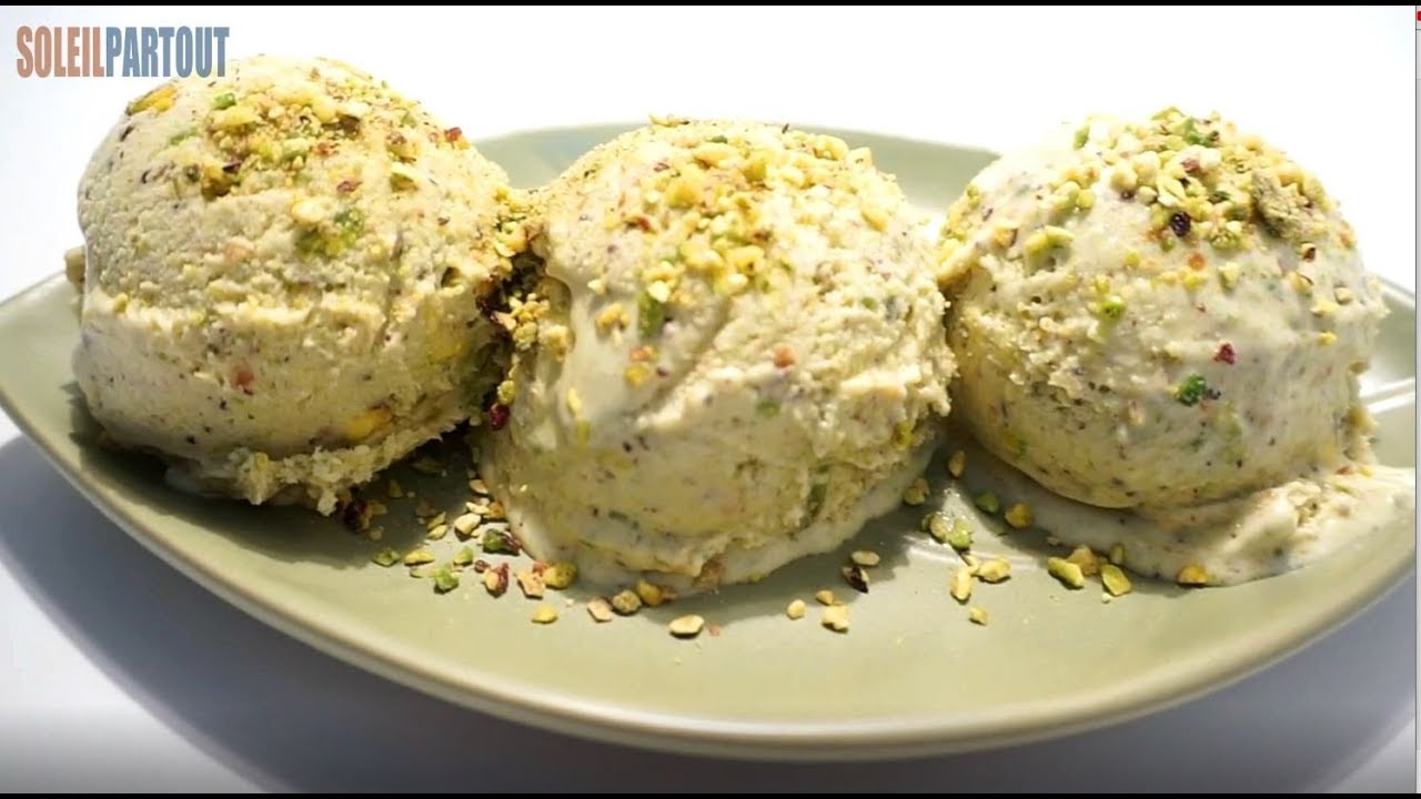 LA MEILLEURE RECETTE DE GLACE À LA PISTACHE ( CRÉMEUSE,  ONCTUEUSE ET SAVOUREUSE ! )