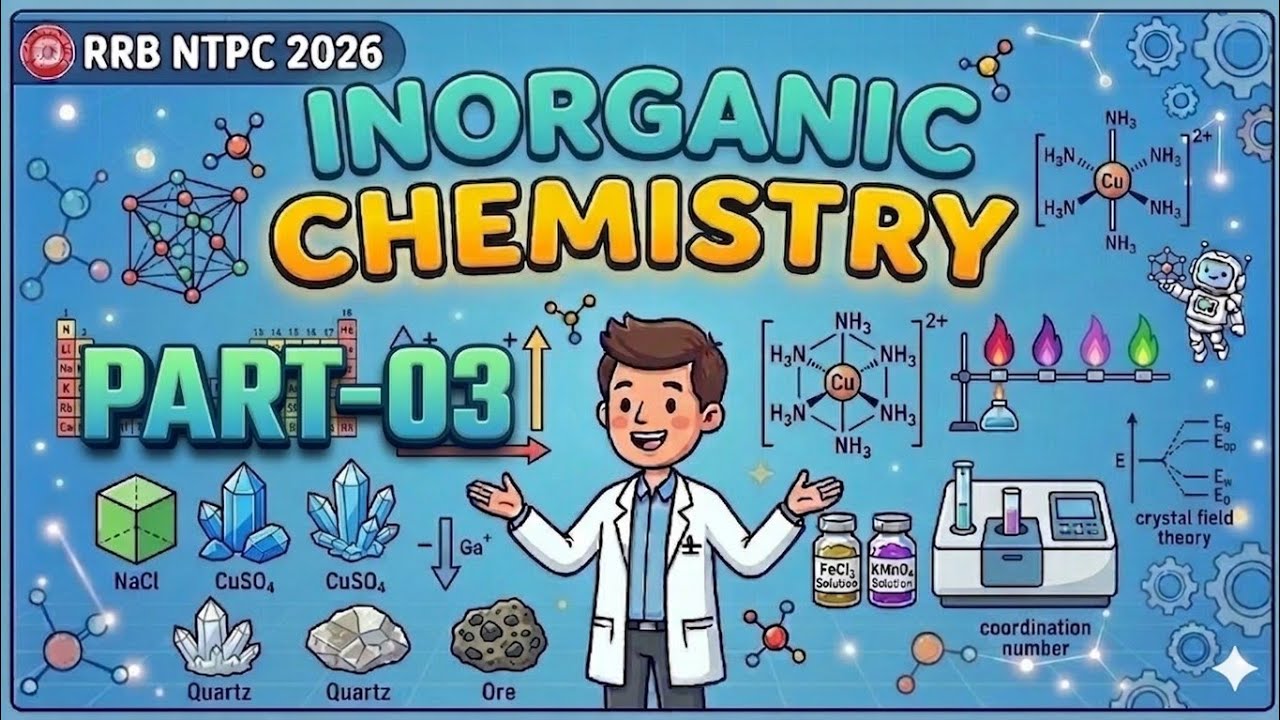 RRB NTPC GK/GS 2026 | INORGANIC CHEMISTRY PART-03 | BY ABHAYASH ACADEMY  #ntpc #railway