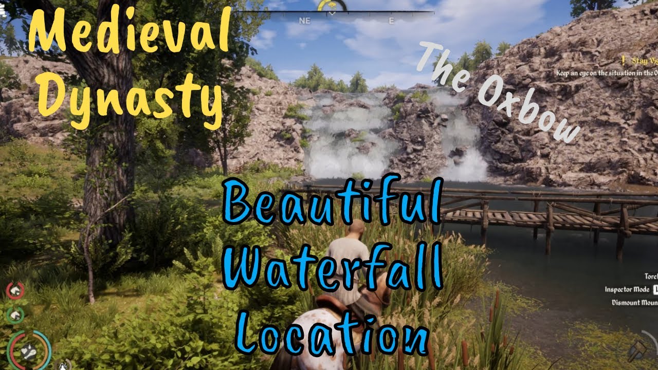 Beautiful Waterfall Location - Medieval Dynasty Oxbow Map