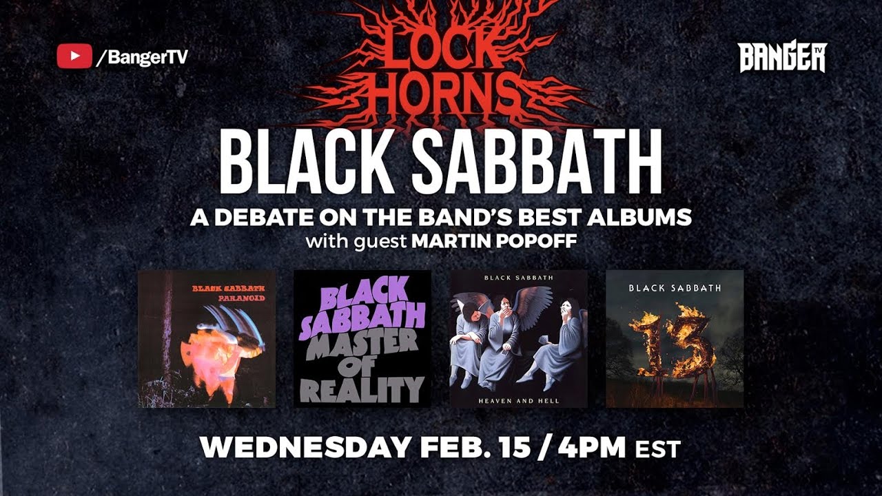 Black Sabbath Album Debate with Martin Popoff | LOCK HORNS (live stream archive)