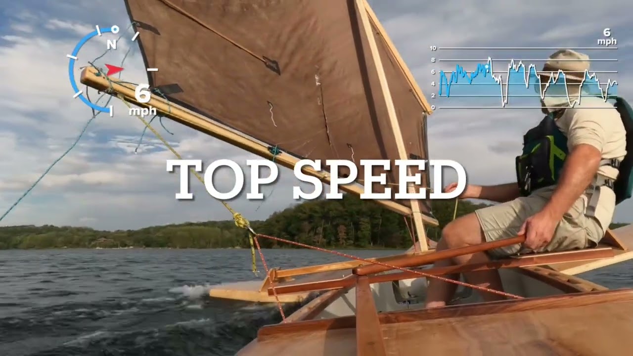 Great results with the new sail and hydroplaning skimmer!