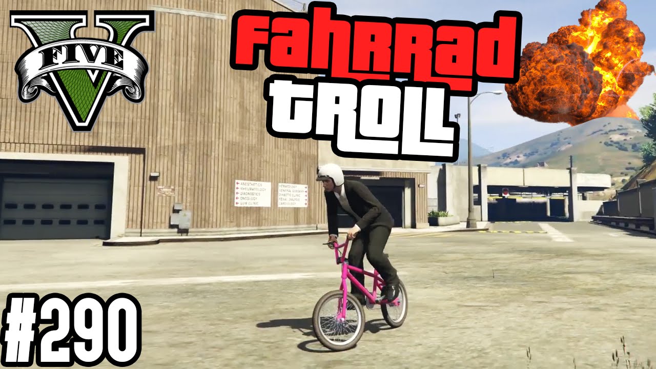 HARDCORE FAHRRAD TROLL & MOTORRAD ACTION PARKOUR ! (+DOWNLOAD) | GTA V - CUSTOM MAP RENNEN