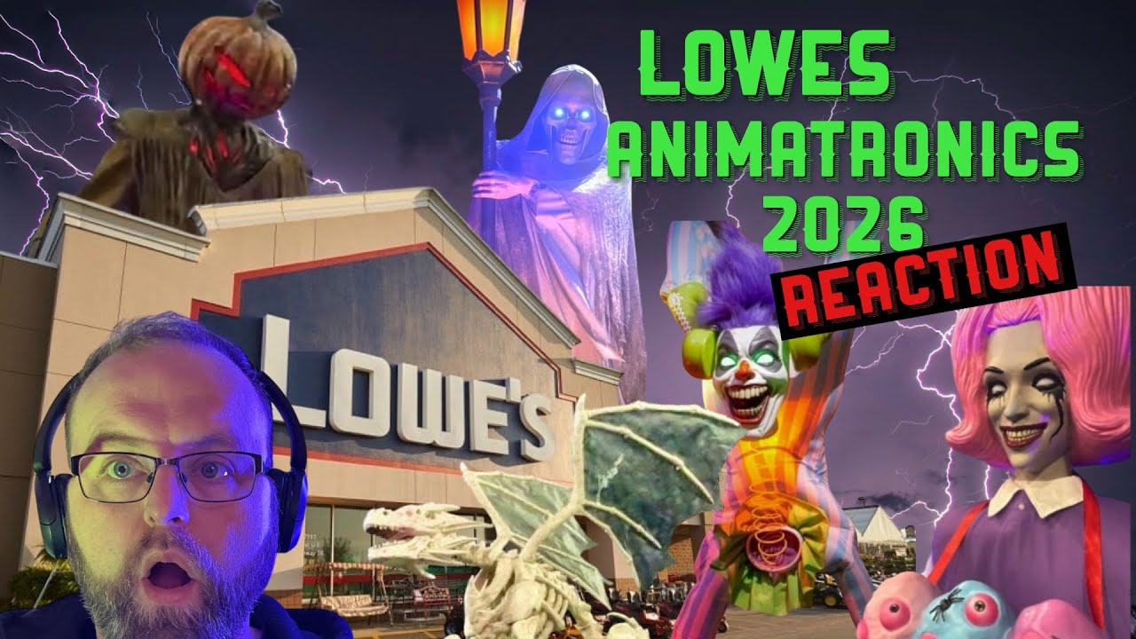 Анонимная аниматроника на Хэллоуин от Lowes представлена ​​в 2026 году! | Реакция на совещание ме...