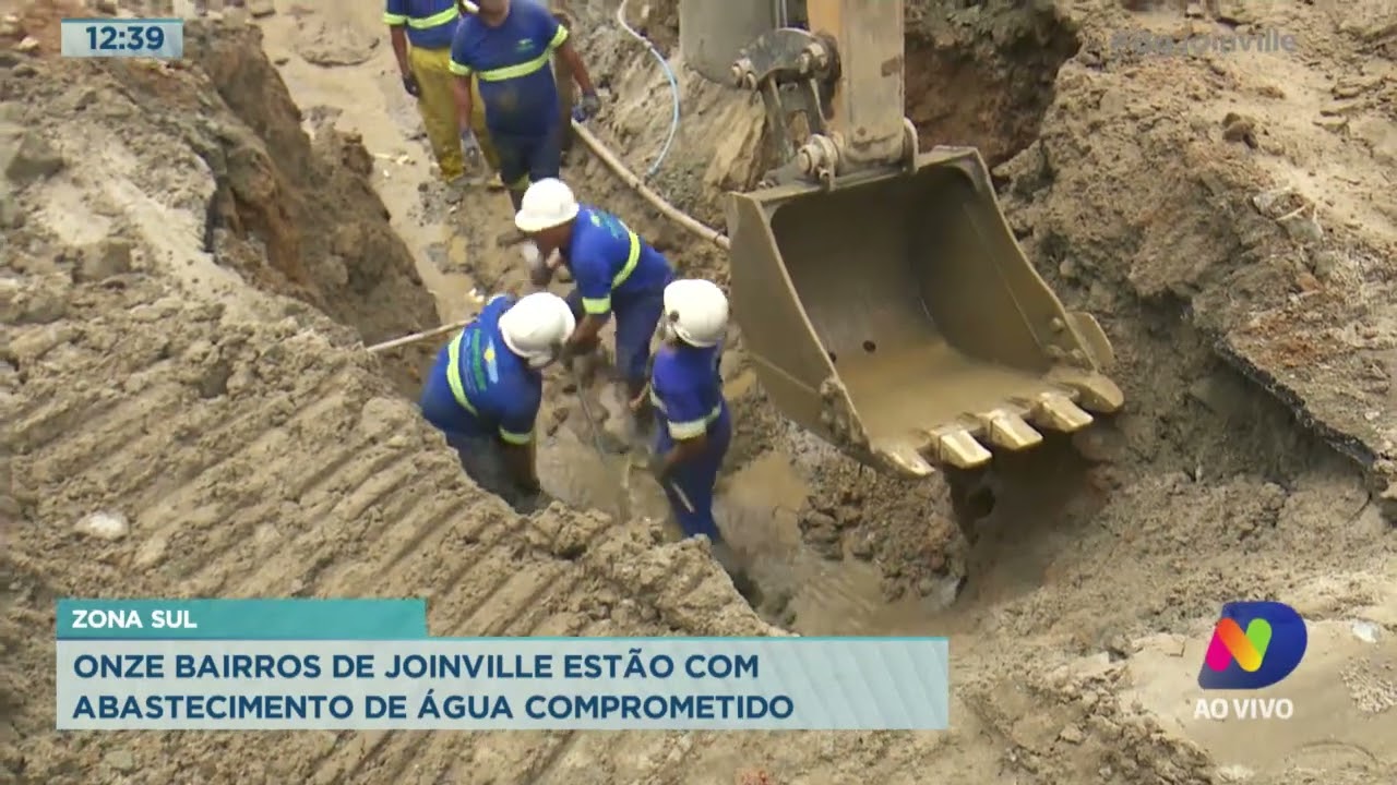 Zona Sul: onze bairros de Joinville est&atilde;o com abastecimento de &aacute;gua comprometido