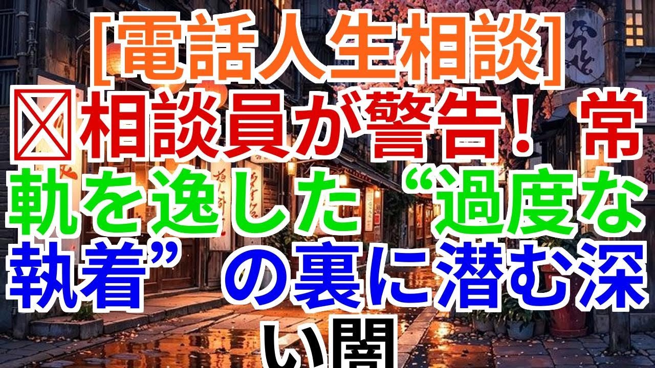 【電話人生相談】相談員が警告！過度な執着の裏に潜む深い闇