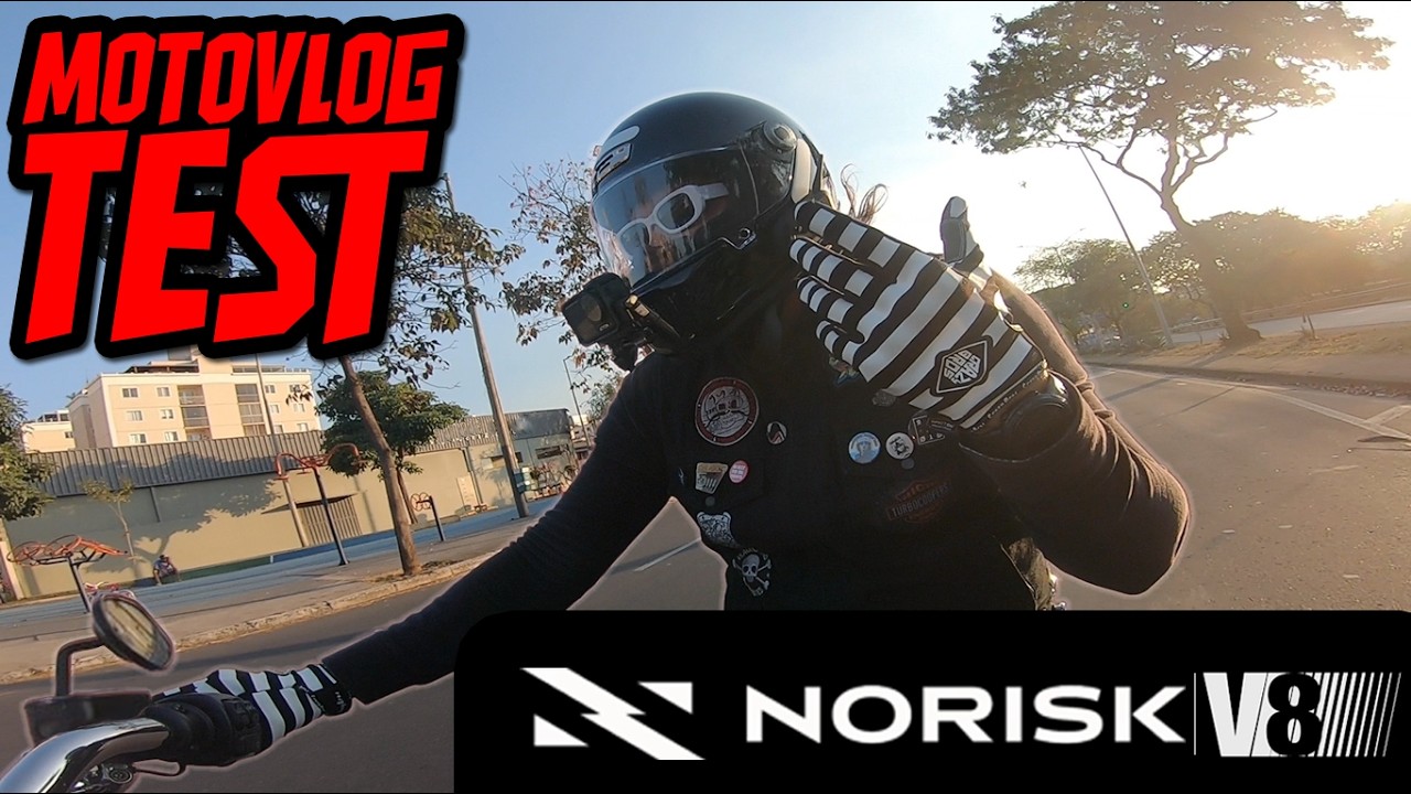 NORISK V8 - Teste de Motovlog com capacete!