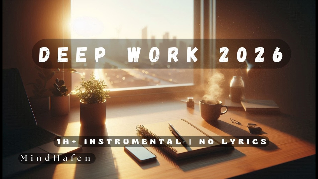 🎧 Deep Work Music 2026 (1H+) — No Lyrics | Lo-Fi + Ambient + Alpha Waves | Focus & Study