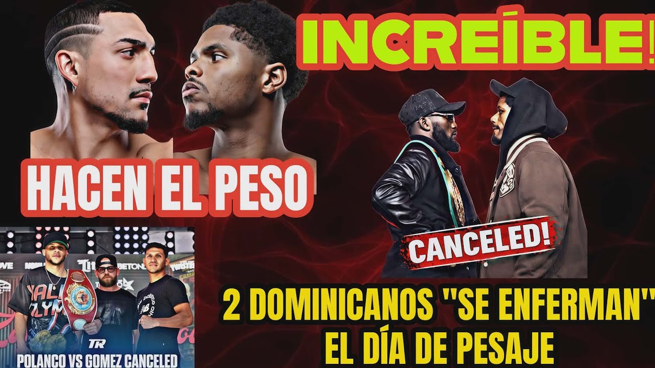 EN VIVO: Shakur y Teófimo EN PESO, Caballo Bronco y Polanco "SE ENFERMAN" Y NO PELEAN