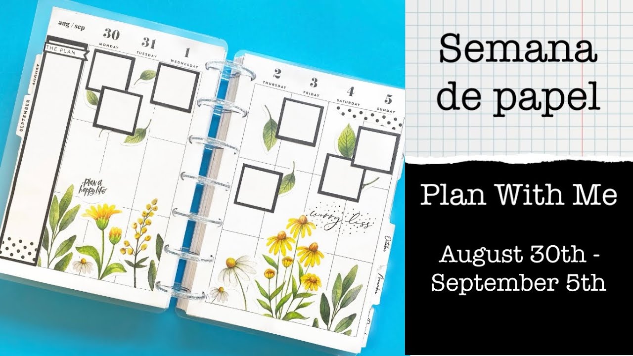 [ENGLISH] Plan With Me: August 30th - September 5th, 2021 (MINI VERTICAL HAPPY PLANNER)