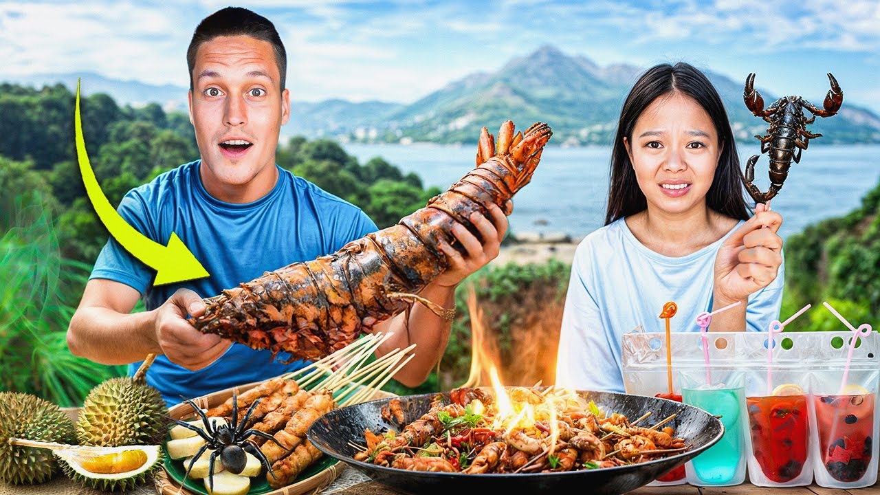 ПРОБУЕМ ВСЮ УЛИЧНУЮ ЕДУ в ТАЙЛАНДЕ! Как это едят ?