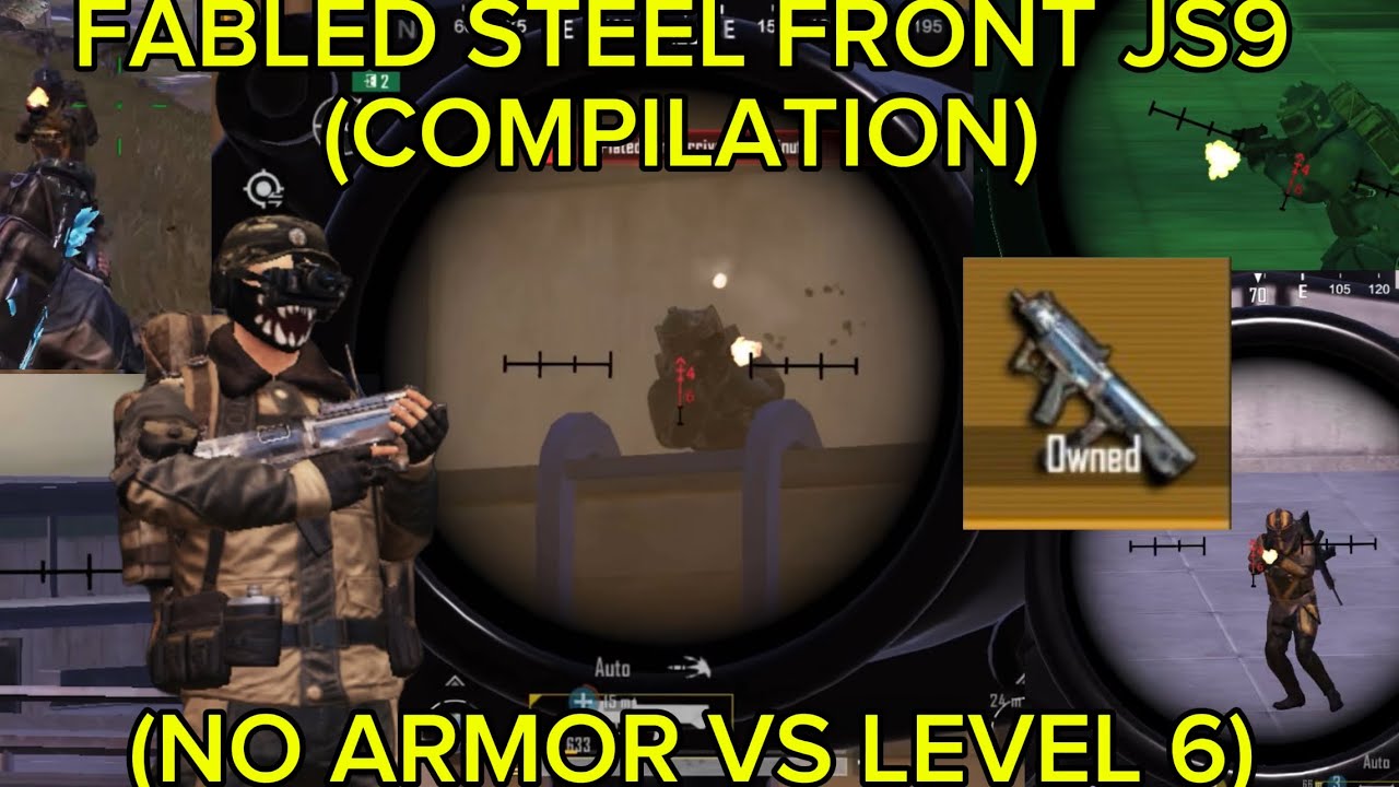 PUBG:Fabled Steel Front JS9 (No Armor VS Level 6) Semi-Arctic Base Advanced Mode (COMPILATION)
