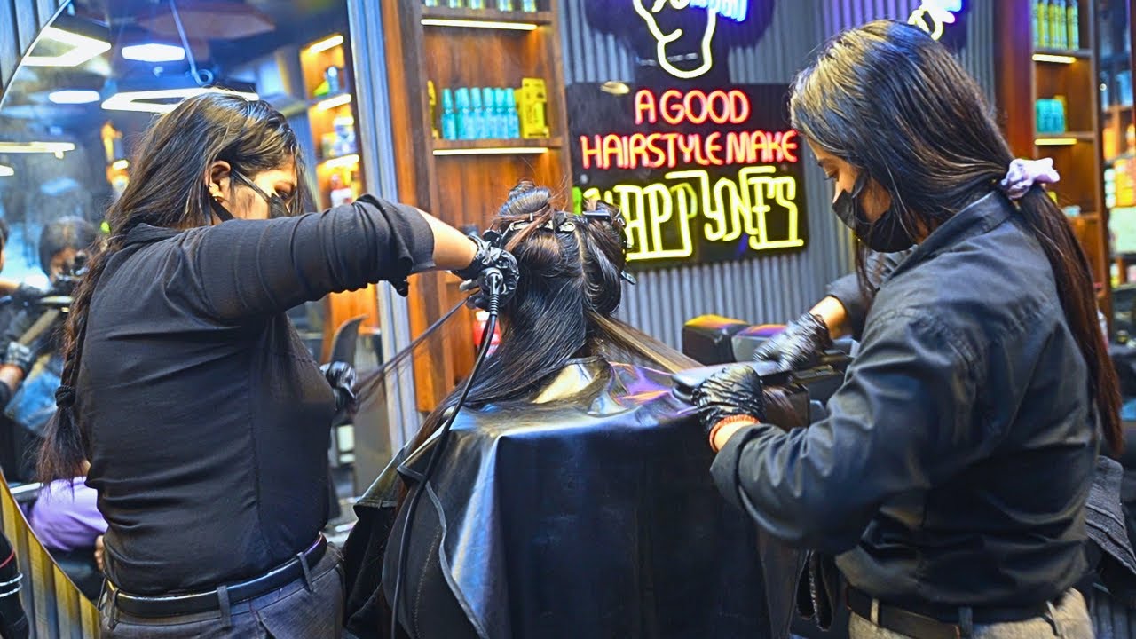 BOTOPLEX TREATMENT FOR GIRLS | RAINBOW BEAUTY AND TATTOO#botoplex#hairtreatment#barbershop #barber