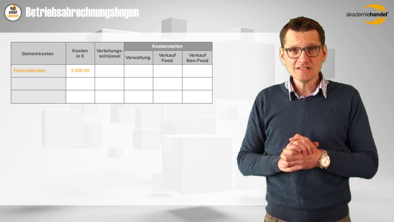 Aufbau und Erklärung Betriebsabrechnungsbogen (BAB)