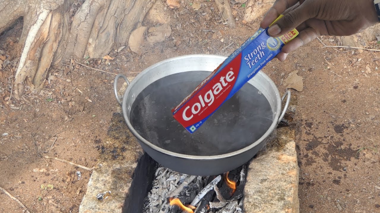 Waste engine oil vs Colgate experiment || Boiling Colgate In Hot Used Engine Oil