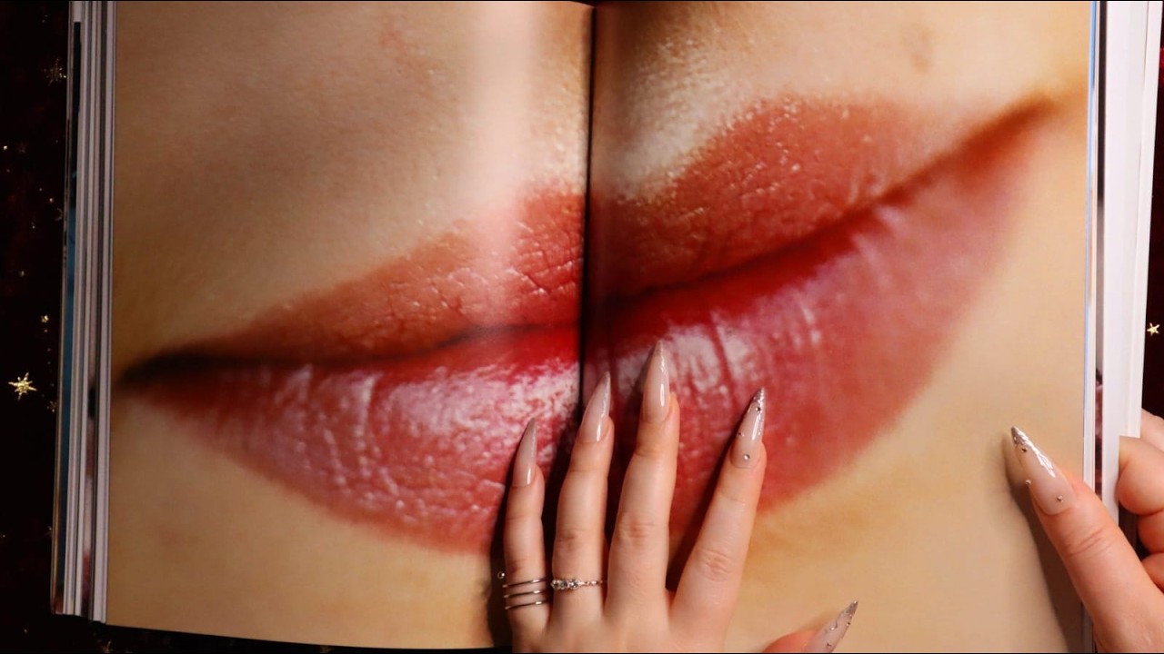 ASMR Makeup Book Flip through 📖 ✨ Whispering