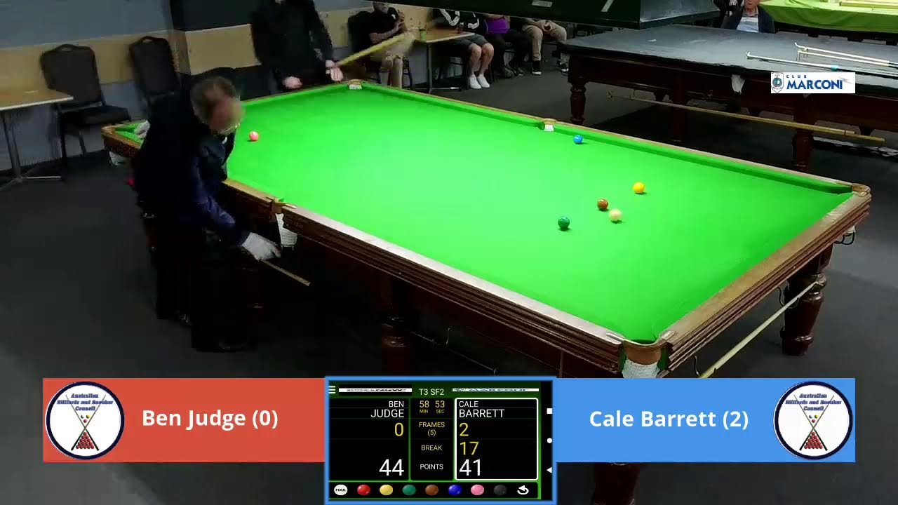 2023 South Pacific Snooker - Semi Final #1 Adrian Ridley vs Vinnie Calabrese