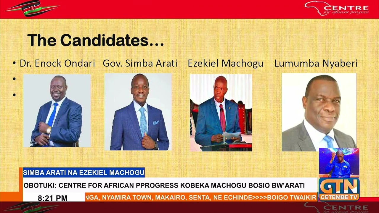 Machogu tops CAP Kisii poll at 39% ahead of the 2027 race as Governor Simba follows with 32%.