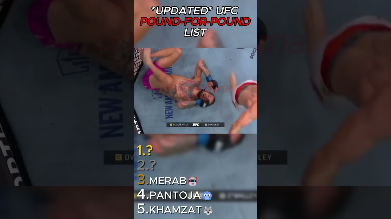 The REAL UFC Pound for Pound Ranking