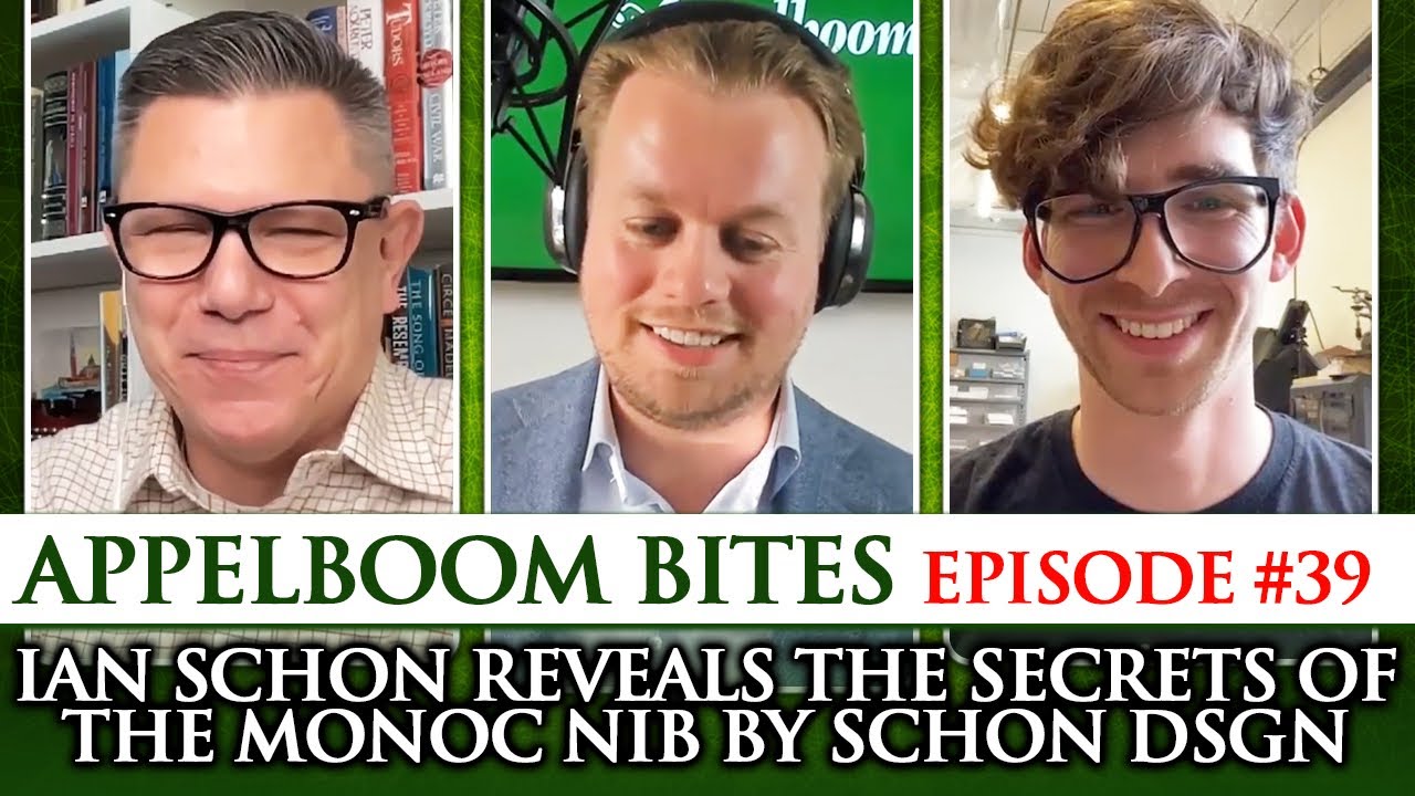 Ian Schon about the Monoc nib of Schon DSGN - Hemingway Jones Ep.39 | Appelboom Pennen