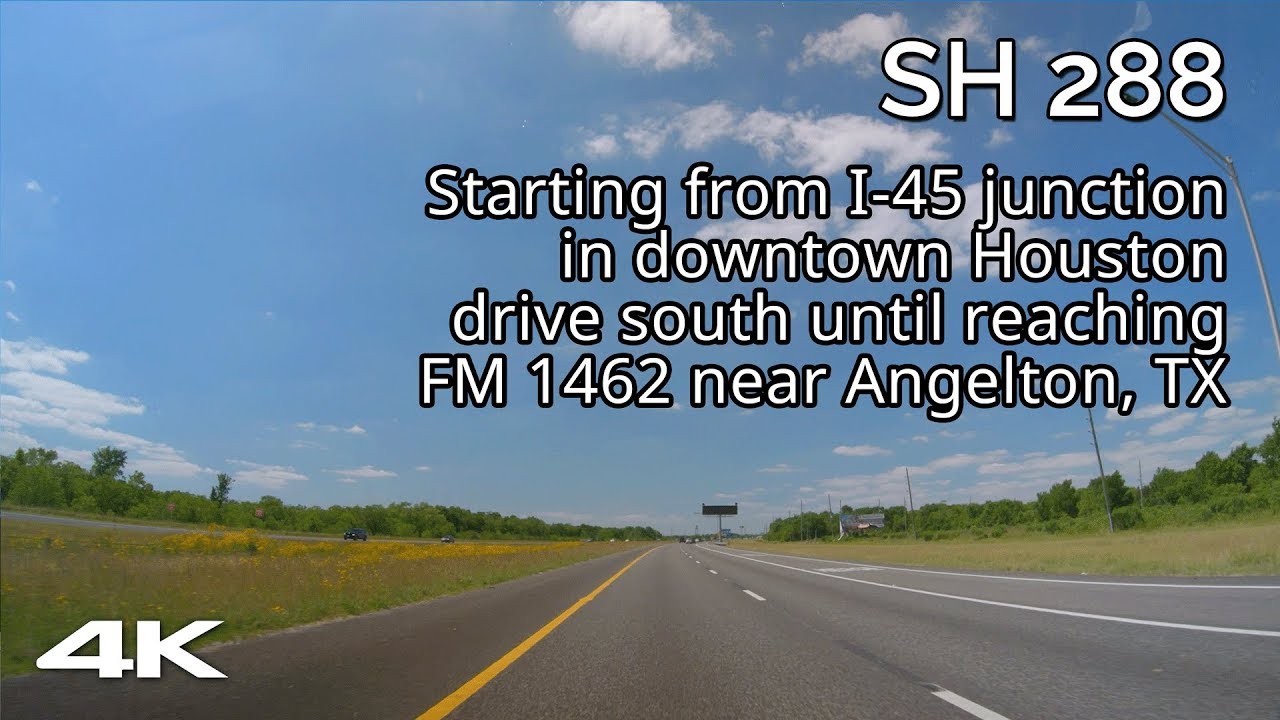 SH 288: Houston, TX to Pearland, TX - South Freeway [4K]