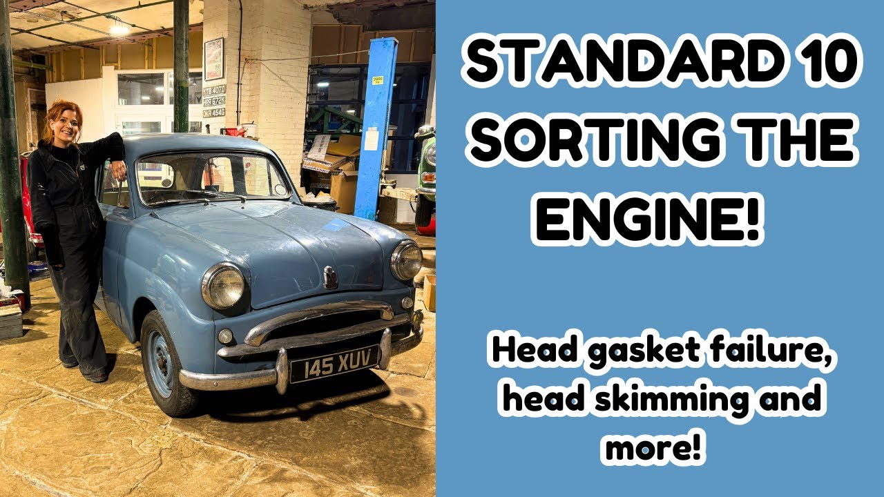 1950s Standard 10  head gasket failure - fixing, head skimming and more!