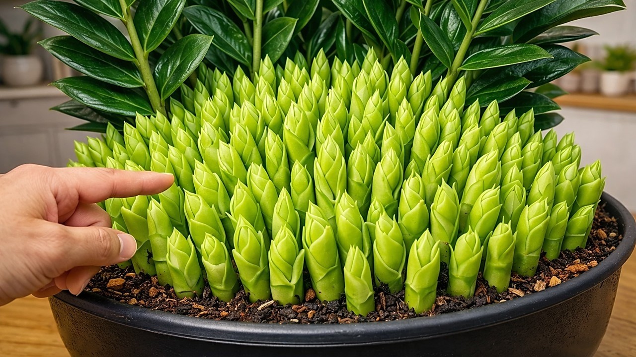 MORRIA E NÃO SABIA: APENAS 1 Colher faz ZAMIOCULCA Explodir de Folhas Novas!!