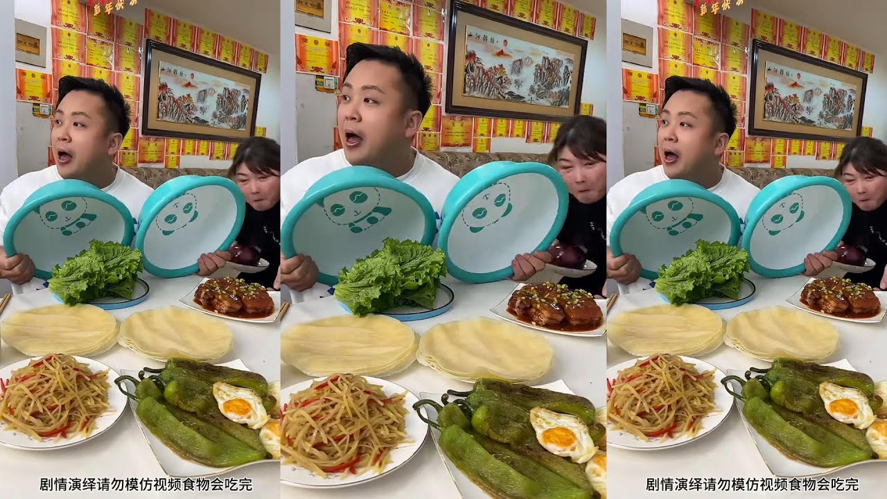 This method is the only way to deal with him eating alone! #food #mukbang #funny #夫妻 #搞笑 #吃货