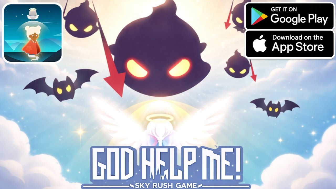 🕊️ God Help Me! Sky Rush Game | One Wrong Move = Game Over 😇😈
