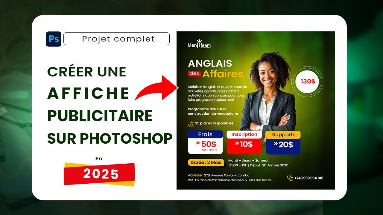 Comment faire une affiche publicitaire avec Photoshop