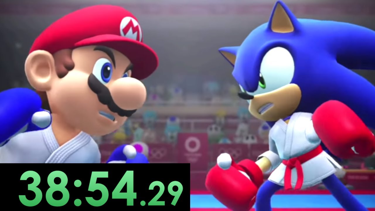 Let's Speedrun Mario & Sonic at the Olympic Games (All Events/Very Hard)