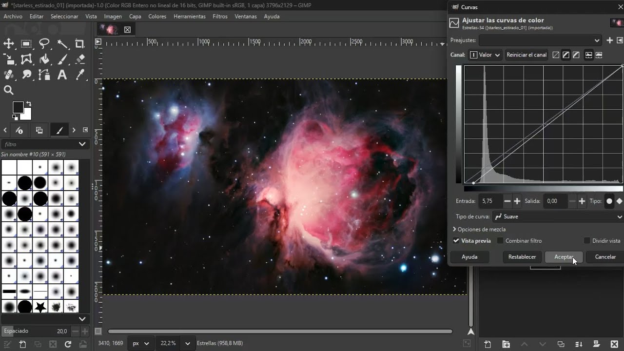Cómo combinar LRGB y H-alpha en astrofotografía | Flujo completo en Siril y GIMP