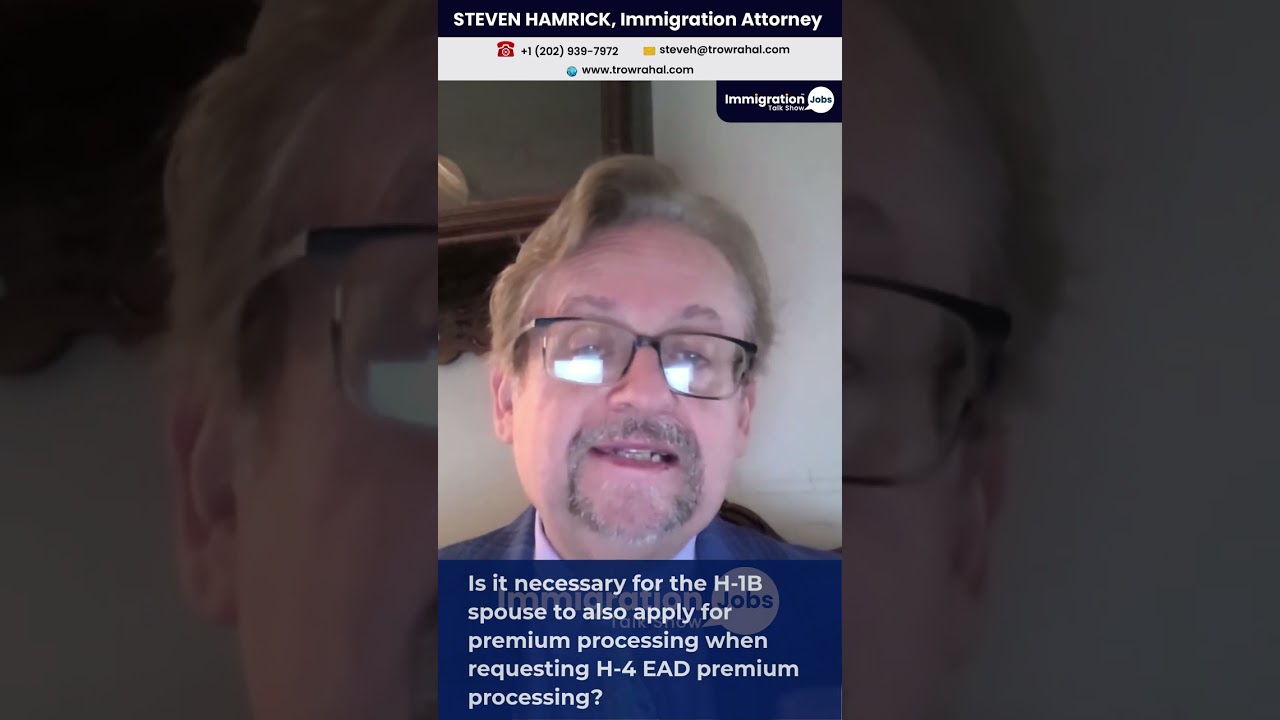 💼 H-1B Spouse: Premium Processing for H-4 EAD?