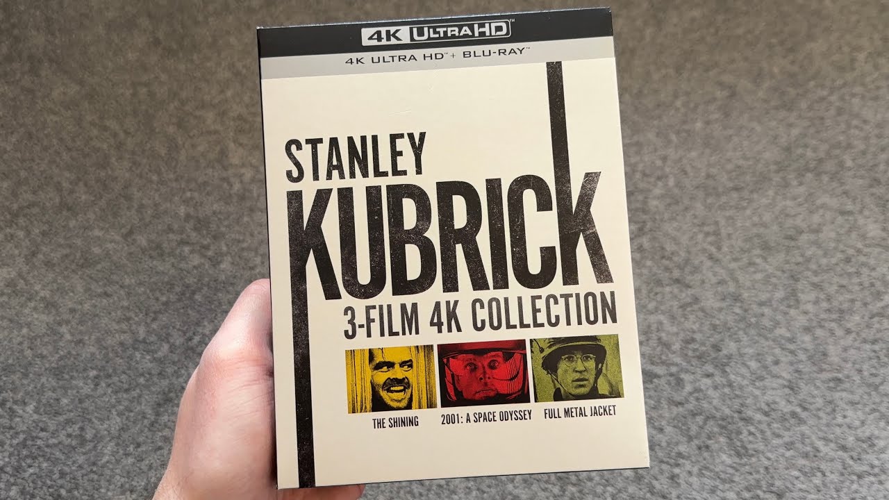 Распаковка коллекции из 3 фильмов Стэнли Кубрика в формате 4K Ultra HD Blu-ray