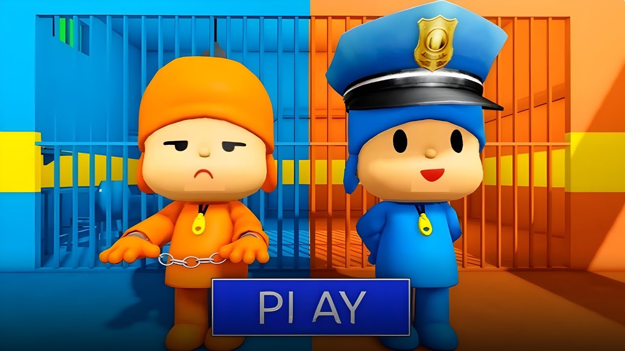 POCOYO PRISONER VS PRISON RUN! 😱 Ultimate Jail Escape Obby Challenge! 🔥POCOYO Prison Break Obby!