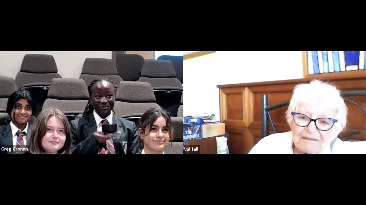 Year 9 students and Val Fell - Highlights from their first intergenerational activity (3 minutes)