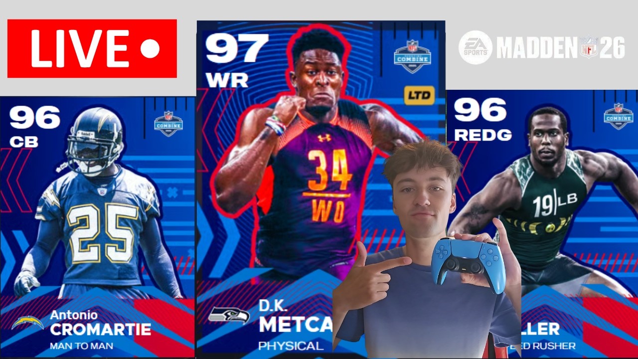 MUT 26 NFL COMBINE 1.5 + UL LIVE! FREE 96 CHAMPION CHOICE! MARKET UPDATES + EVENT GRIND vs SWEATS!