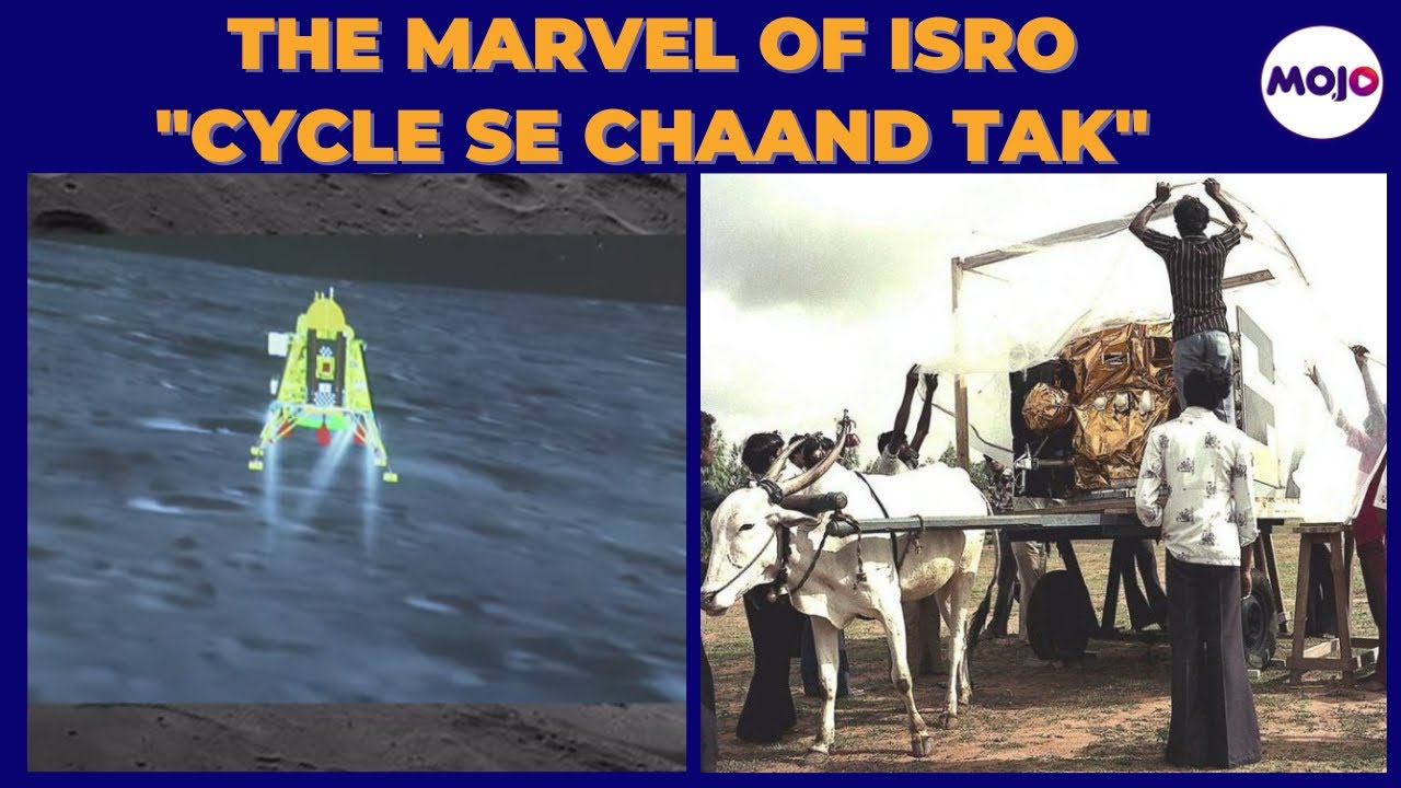 ISRO Apple Satellite ferried in Bullock Cart in 1963 I In 2023 ISRO On Moon I Chandraayan-3