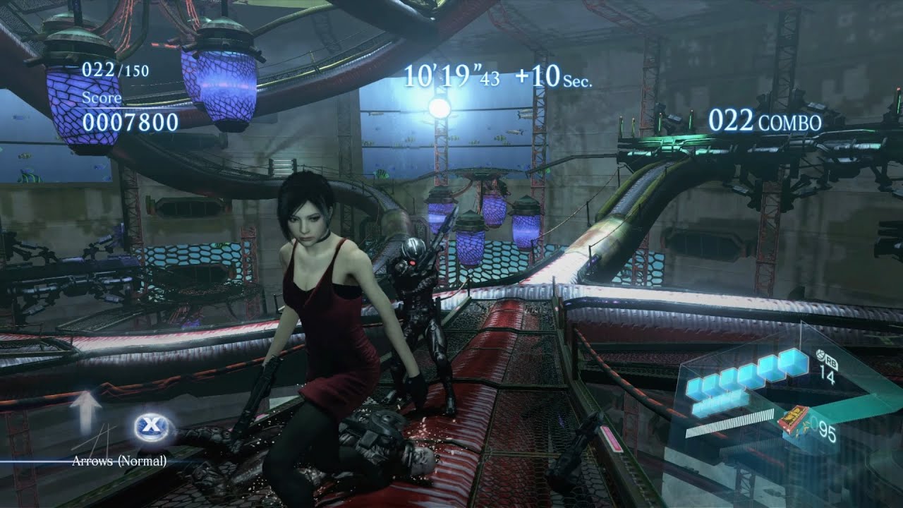 Resident Evil 6 mercenaries Creature Workshop solo - RE2R Ada