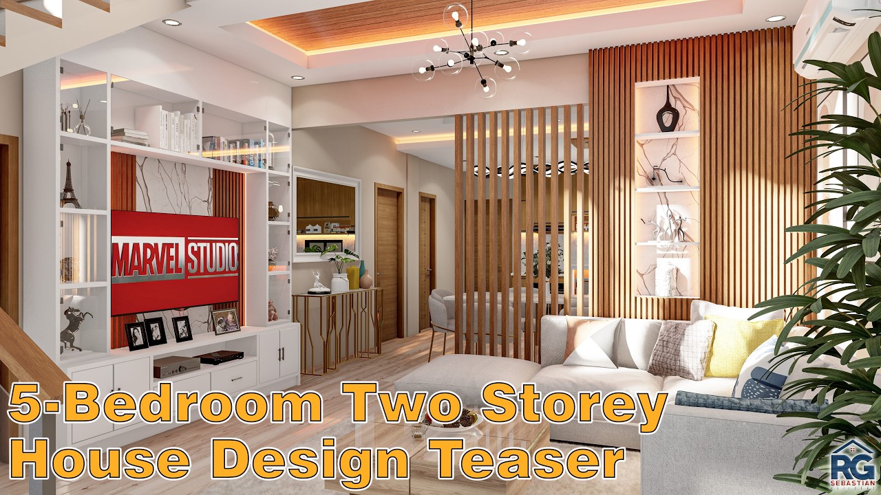 5-Bedroom Two Storey House Design Teaser #construction #house #home