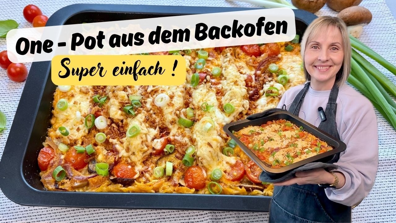 🤩 Risoni - Hähnchen  One - Pot - Gericht aus dem Backofen 😋 - Thermomix® TM5/TM6/TM7