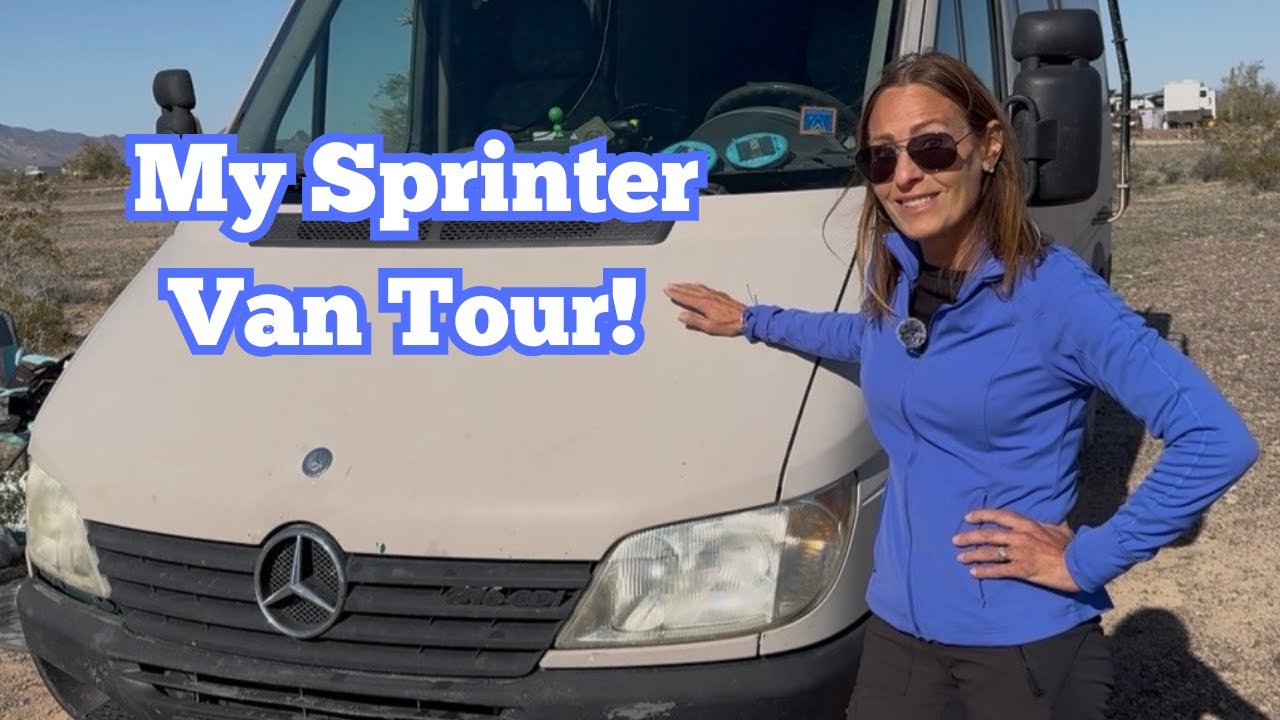 Quartzsite Sprinter Van Tour - Meet My Family at 