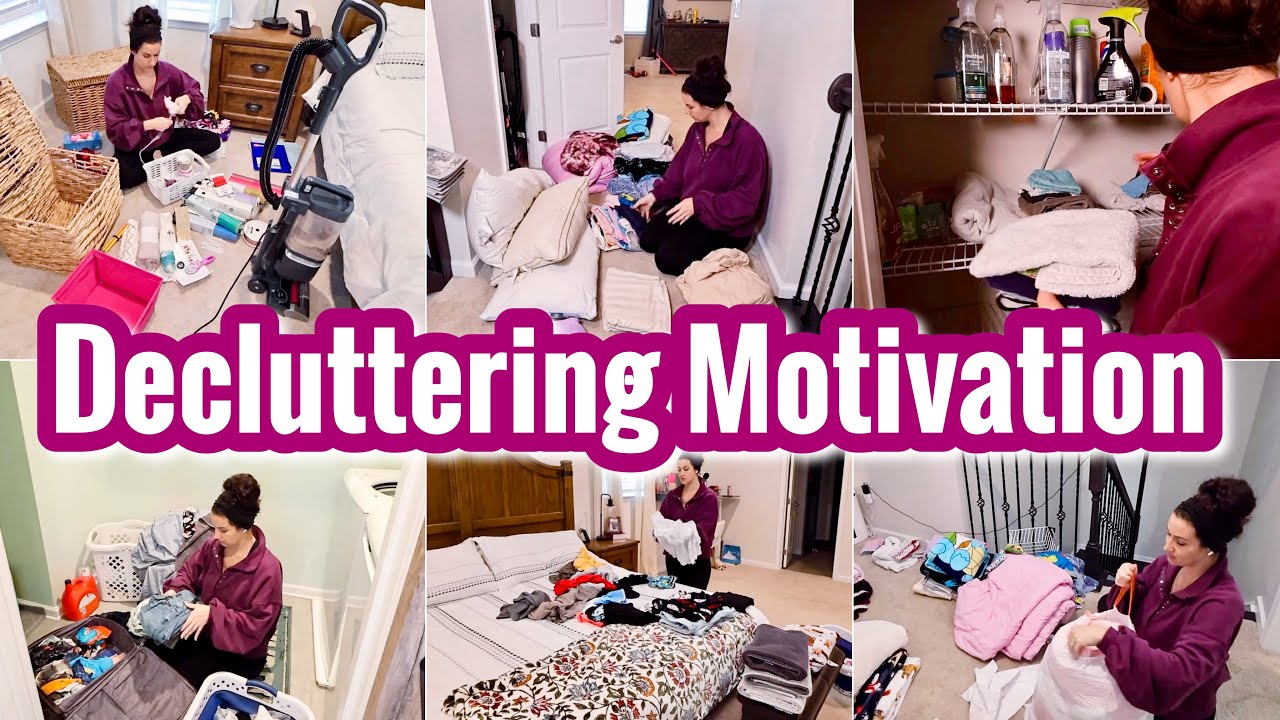 DECLUTTERING MOTIVATION | CLOSET DECLUTTER + ORGANIZE | REAL LIFE CLEANING MOTIVATION 2025