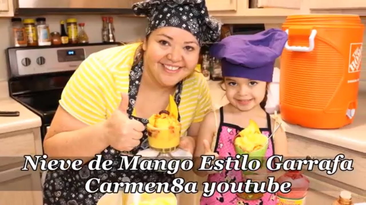 Nieve de Mango Estilo Garrafa Con Gaby