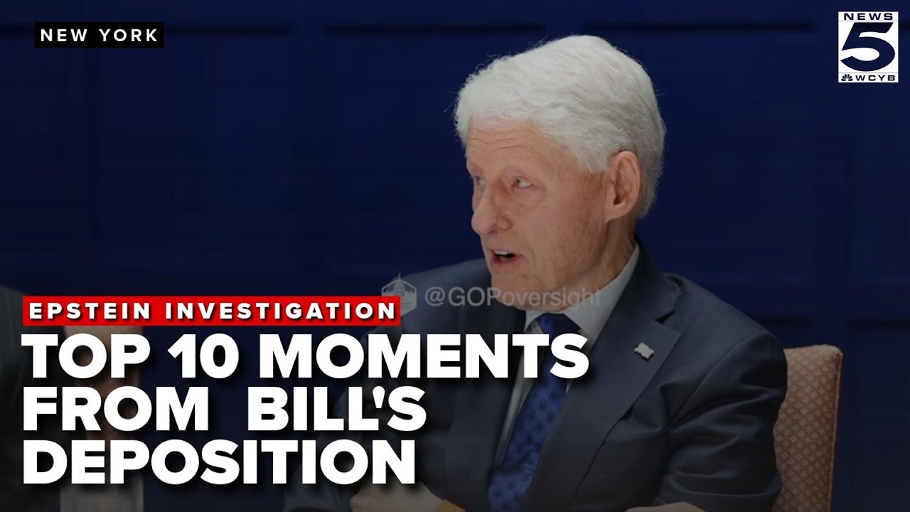 10 MOMENTS you can't miss from Bill Clinton's EPSTEIN DEPOSITION