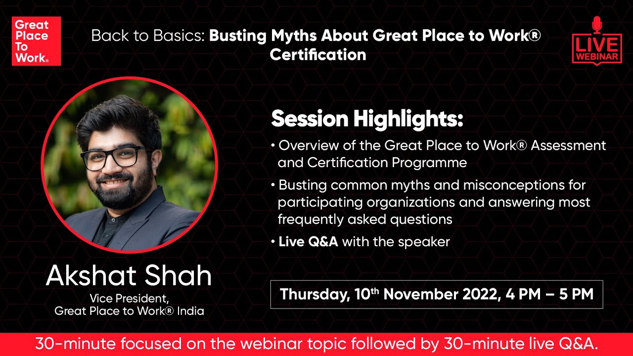 Busting Myths around the Great Place to Work® Certification
